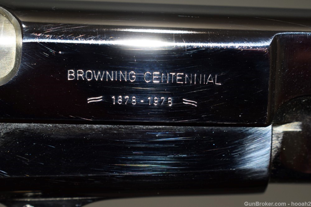 Superb Belgian Browning Hi Power Centennial Pistol Nickel w Box 9mm 1/3500-img-23
