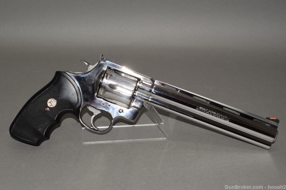 Exceptional Colt Anaconda Ultimate Bright Stainless Revolver 44 Mag 8" -img-0