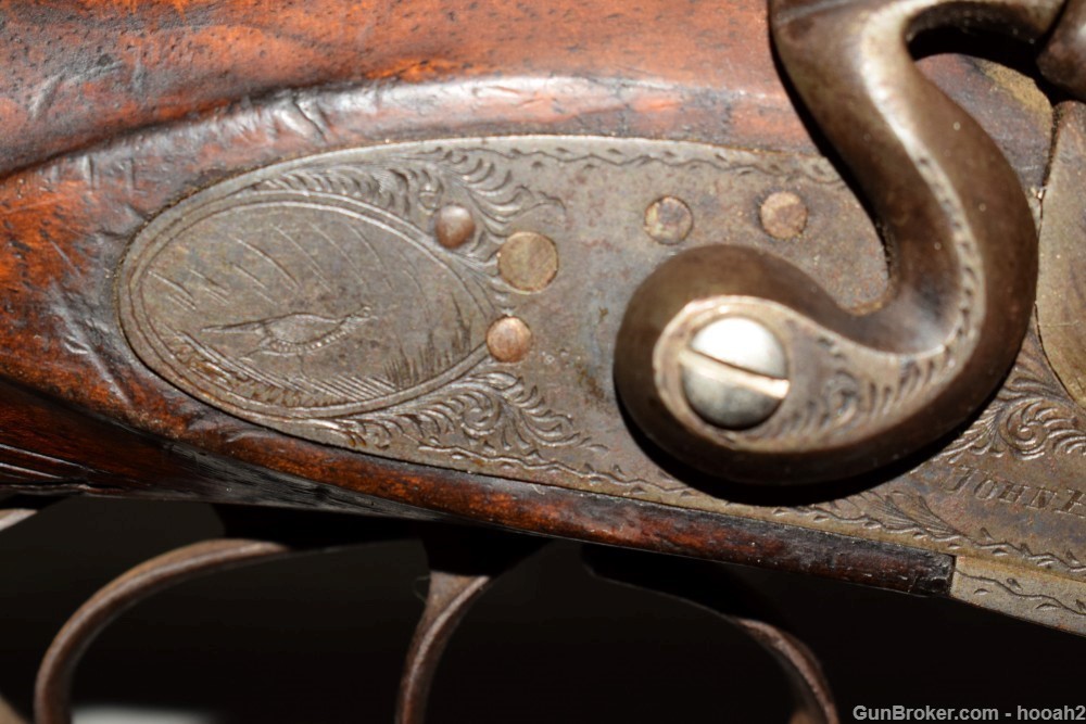 Highly Engraved John P Lovell & Sons SxS Hammer Shotgun 12 G Prize Gun-img-33