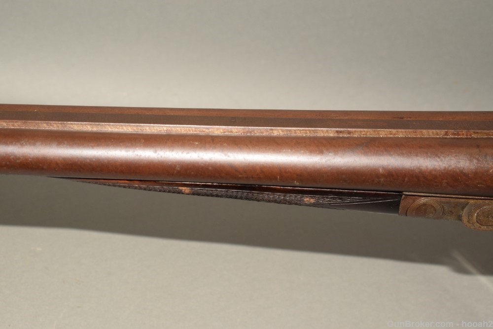Highly Engraved John P Lovell & Sons SxS Hammer Shotgun 12 G Prize Gun-img-12
