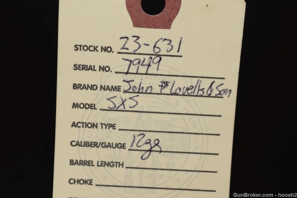 Highly Engraved John P Lovell & Sons SxS Hammer Shotgun 12 G Prize Gun-img-1