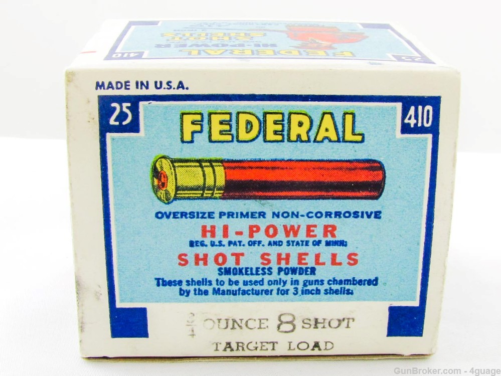 Federal Hi-Power 410 Ga Shotshells - Full Box-img-4
