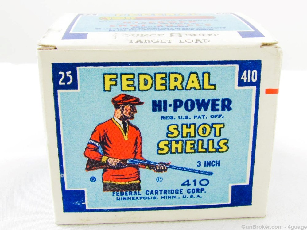 Federal Hi-Power 410 Ga Shotshells - Full Box-img-0