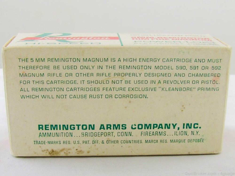 Remington 5mm Magnum Rimfire - Full Box-img-1