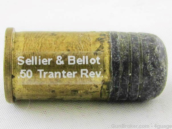 Scarce Bellier & Bellot .500 Tranter Revolver Cartridge-img-0