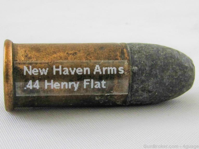 Rare New Haven Arms 44 Henry Short Case Rimfire Cartridge-img-0
