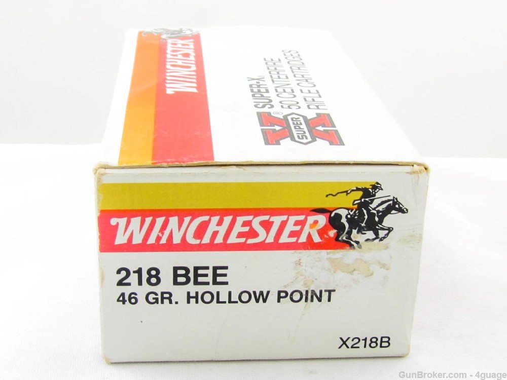 Winchester Super-X .218 Bee Rifle Cartridges - Full Box-img-2