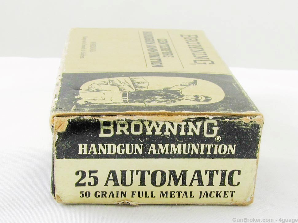 Browning .25 Automatic CF Pistol Cartridges - Full Box-img-5