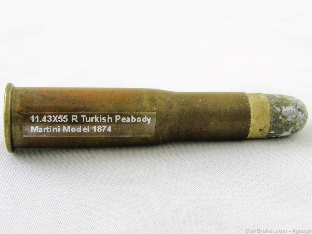 11.43X55 R Turkish Peabody Martini Rifle Cartridge-img-0