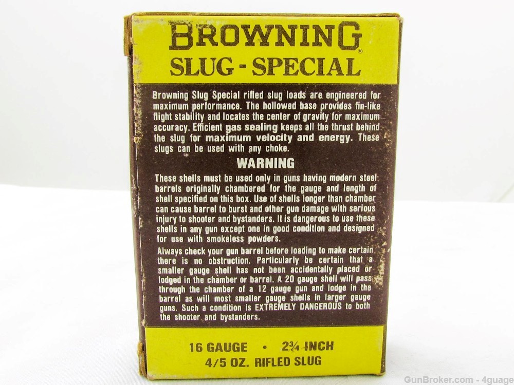 Browning 16 Ga Slug Special - Full Five Round Box-img-1