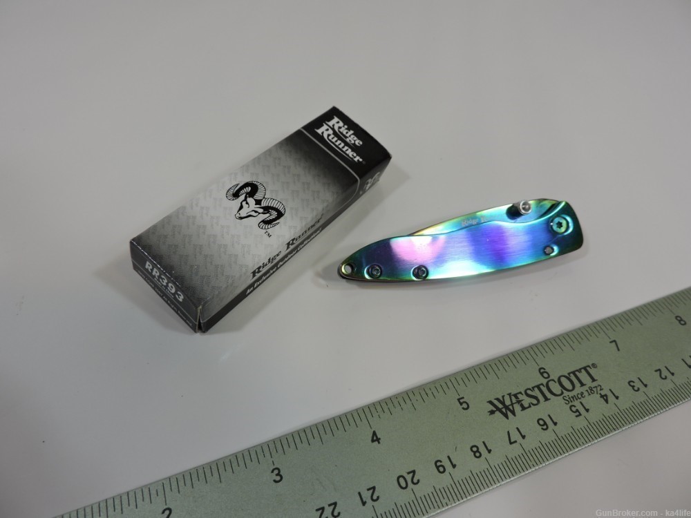 Ridge Runner Titanium Coated Liner Lock Folding Pocket Knife-img-4