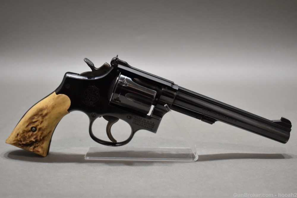 Smith & Wesson Model 17 K22 Revolver 22 LR 6" Blued 1958 C&R-img-0