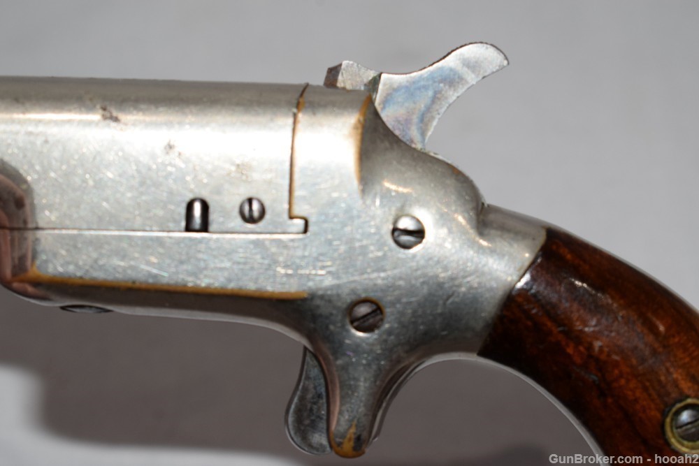 Colt Thuer 3rd Model Derringer Single Shot Pistol 41 Rimfire Nickel C&R-img-6
