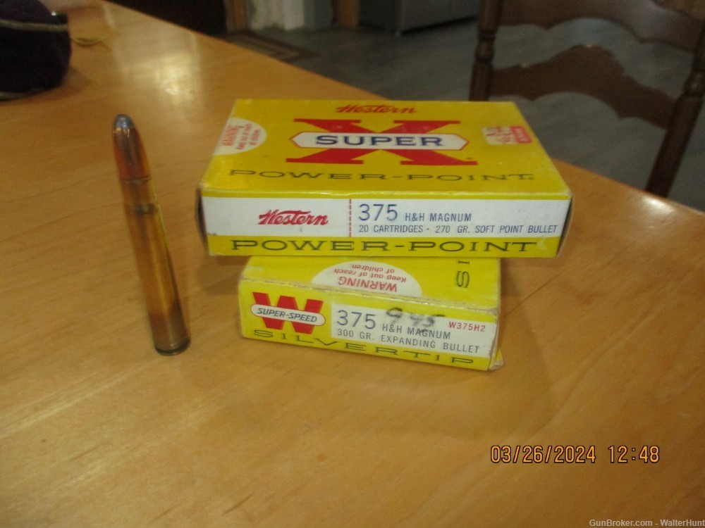 375 H&H magnum Winchester 35 rounds -img-0