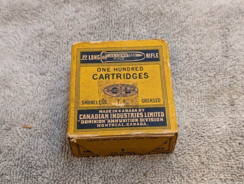 Vintage collectible 22 LR CIL Dominion Canada-img-0