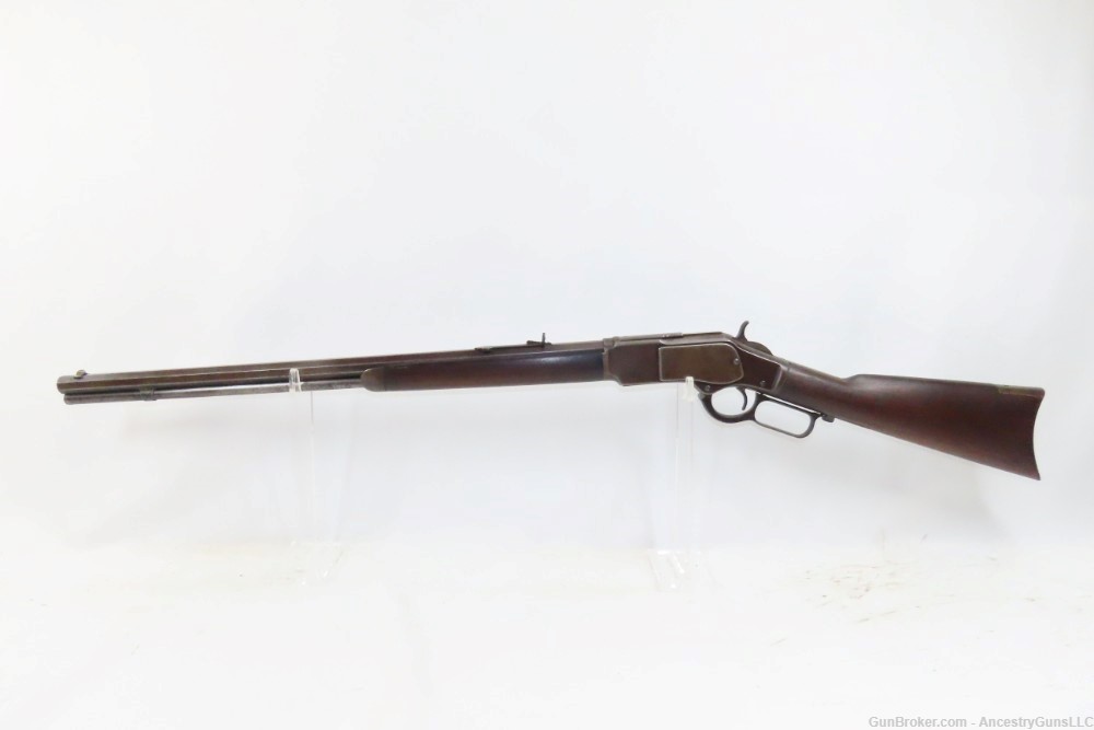 c1891 Antique WINCHESTER Model 1873 .32-20 WCF Lever Action Rifle-img-1