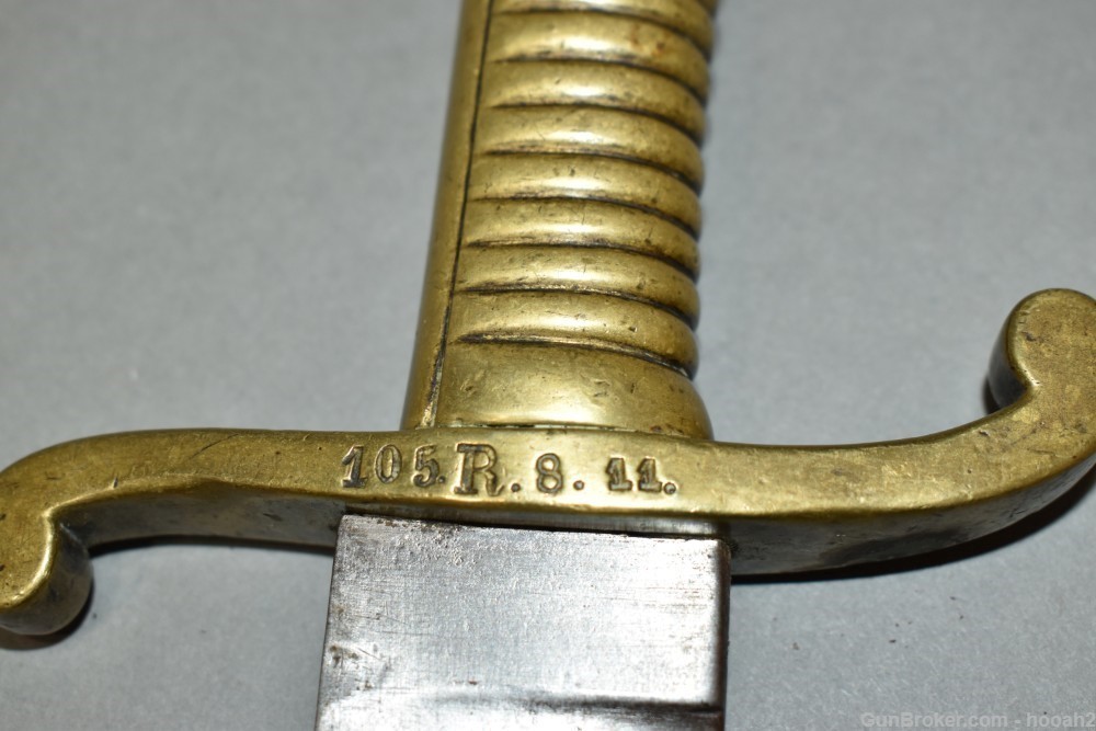 Scarce Prussian Model 1845 Faschinenmesser Short Sword W Scabbard-img-10