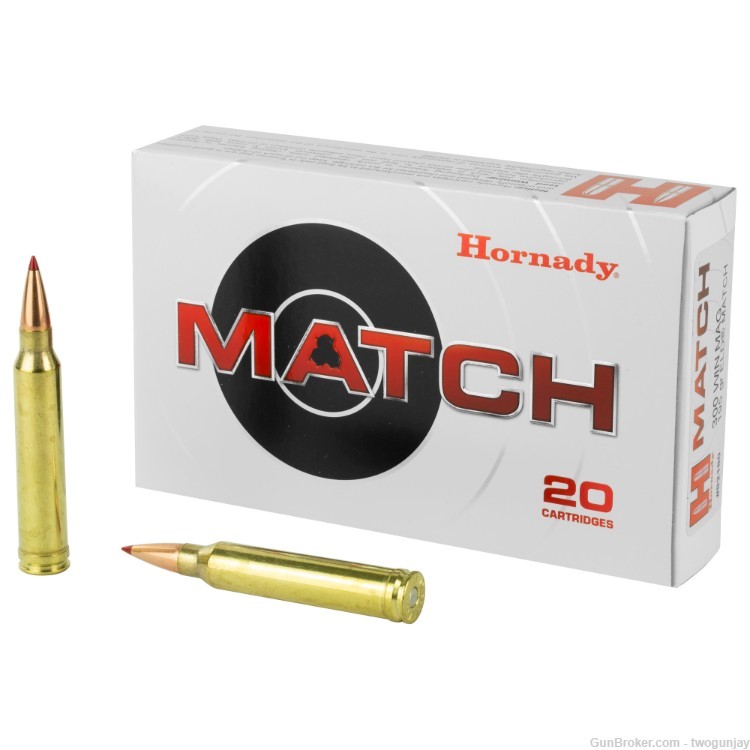 100 Rounds of Hornady Match .300 Win Mag 195 Grain ELD Part #82180-img-0