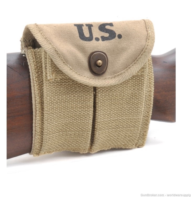 M1 Carbine Buttstock Type Pouch Khaki Dated 1942-img-0