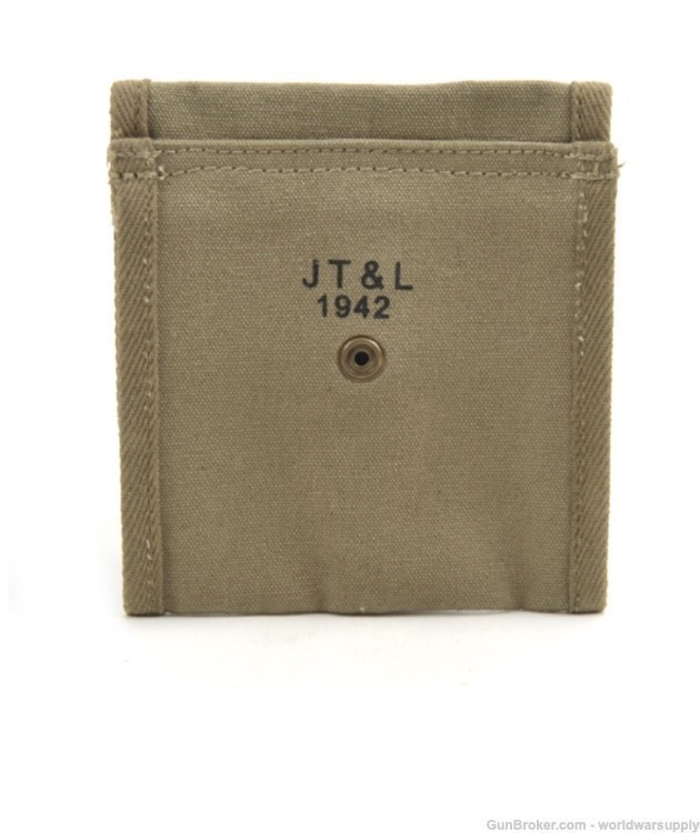 M1 Carbine Buttstock Type Pouch Khaki Dated 1942-img-1