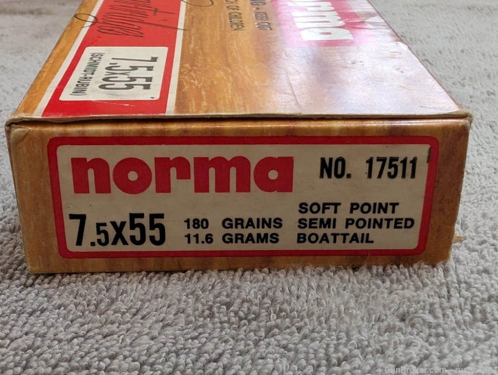 Partial Norma 7.5x55 180 gr Schmidt-Rubin  14 rds-img-2