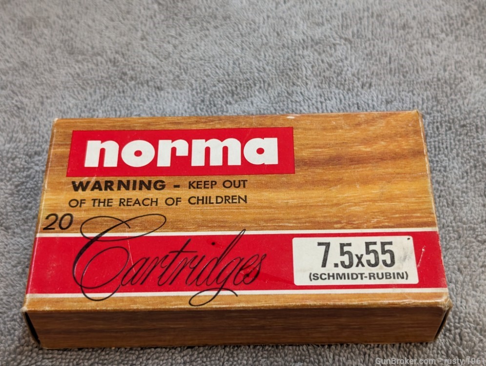 Partial Norma 7.5x55 180 gr Schmidt-Rubin  14 rds-img-1