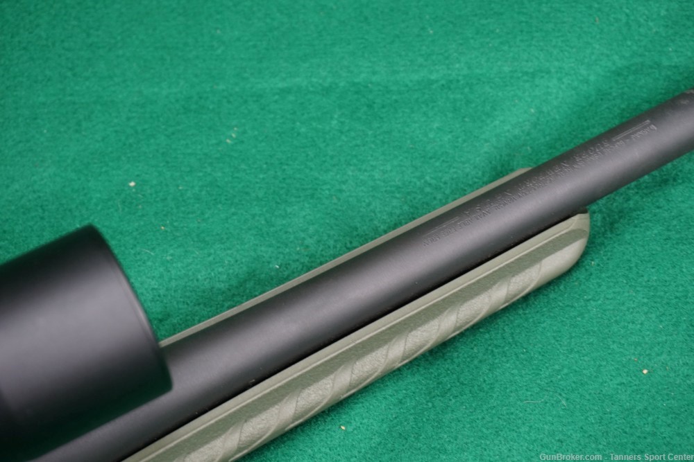 Ruger American 308 308win 18" OD Green Stock w. Vortex Crossfire 3-9x Scope-img-9