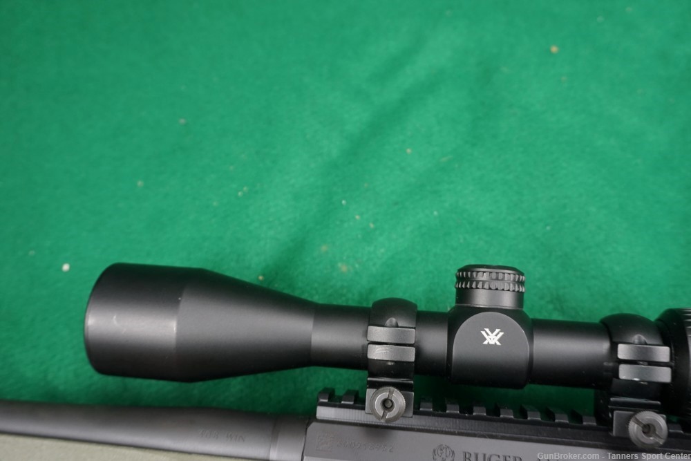 Ruger American 308 308win 18" OD Green Stock w. Vortex Crossfire 3-9x Scope-img-20