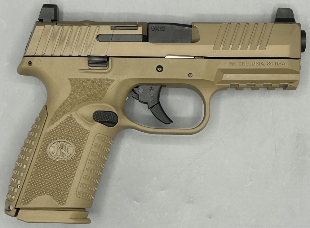 FN 509M MRD 9mm Luger 4" FDE Optic Ready 15+1 FNH 509 Mid Size 9x19 -img-1