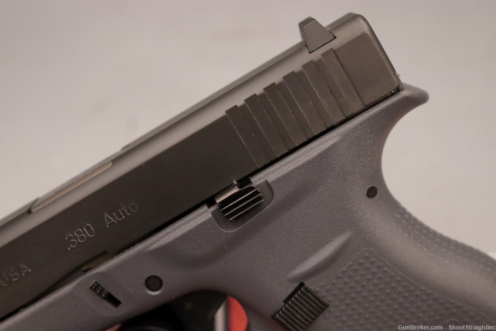 Glock G42 .380 ACP 3.25"bbl GREY & BLK w/Case-img-10