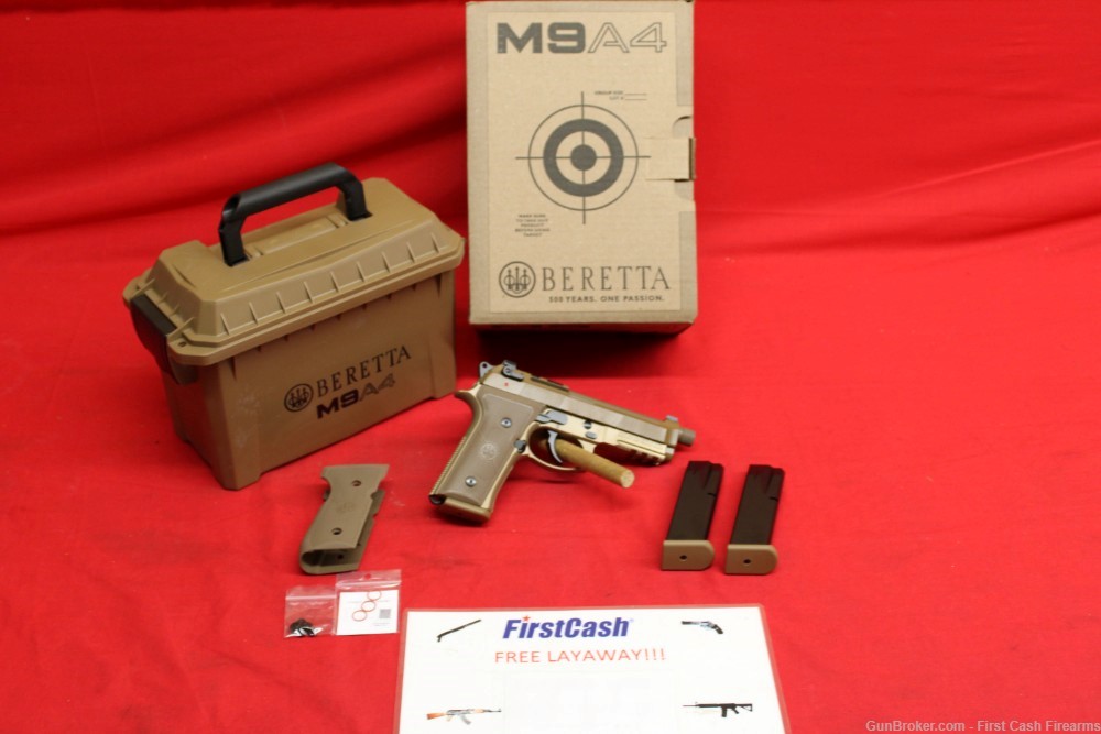 Beretta M9A4 Package 9mm FDE, Ammo can w/ 3Magazines-img-0