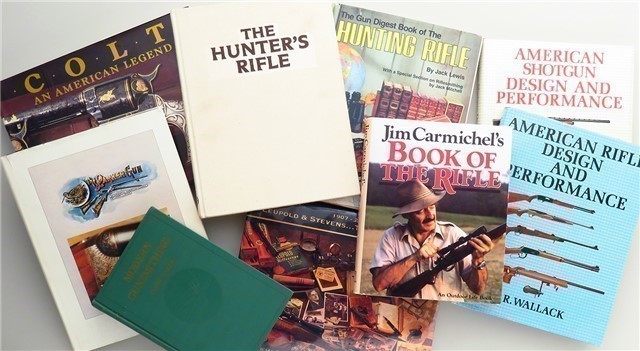 Nine gun books, Colt, Parker, Carmichel, Askins-img-0