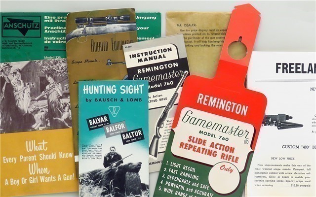 Lot of vintage Winchester and Remington flyers-img-1