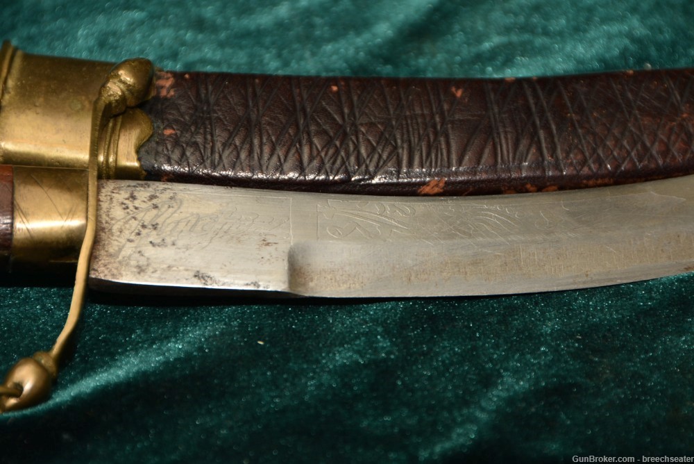  Knife, Antique Dagger, with Leather Sheath-img-3