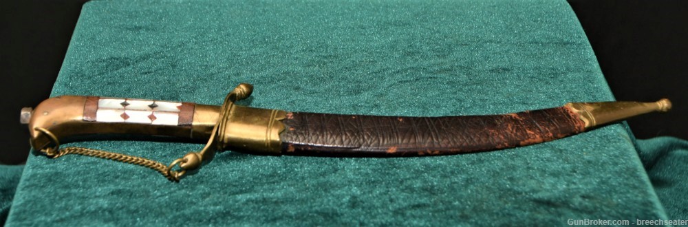  Knife, Antique Dagger, with Leather Sheath-img-0
