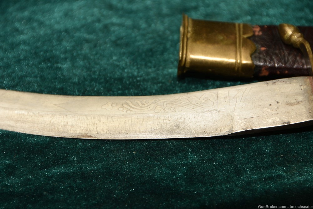  Knife, Antique Dagger, with Leather Sheath-img-4