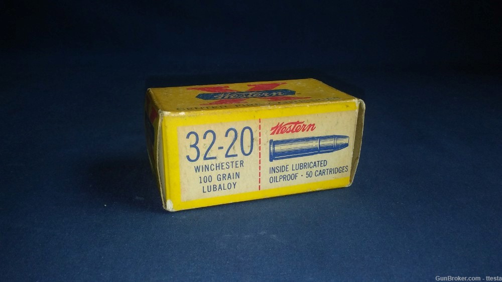 1 Box, 47 Rounds Western Super-X 32-20 Winchester 32 WCF 100 Grain Lubaloy-img-2