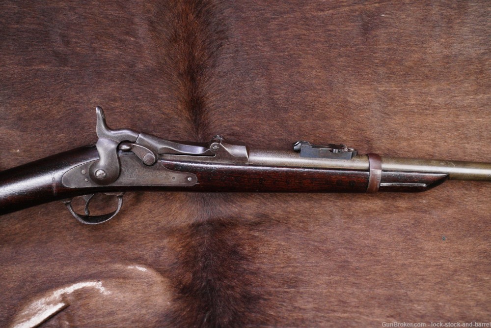 U.S. Springfield 1884 Trapdoor Carbine Conversion .45-70 Govt Antique -img-4