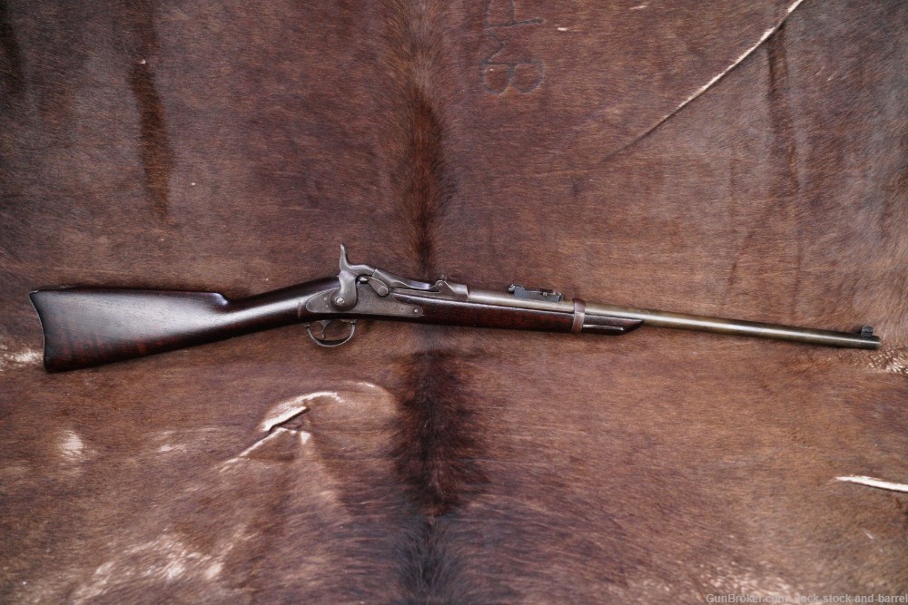 U.S. Springfield 1884 Trapdoor Carbine Conversion .45-70 Govt Antique -img-6
