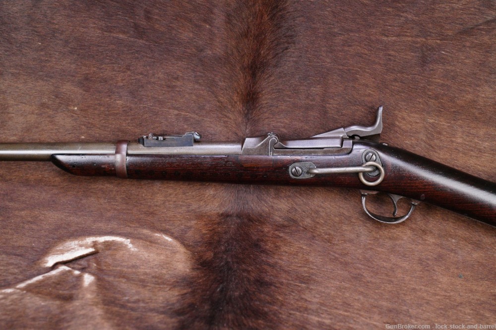 U.S. Springfield 1884 Trapdoor Carbine Conversion .45-70 Govt Antique -img-9