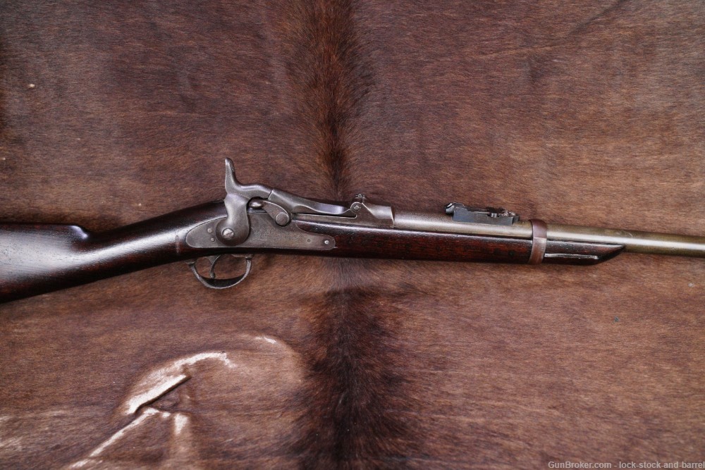U.S. Springfield 1884 Trapdoor Carbine Conversion .45-70 Govt Antique -img-2
