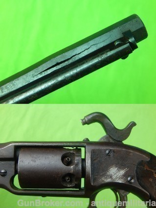 Civil War Savage Firearms Navy 36 Cal Revolver Gun-img-5