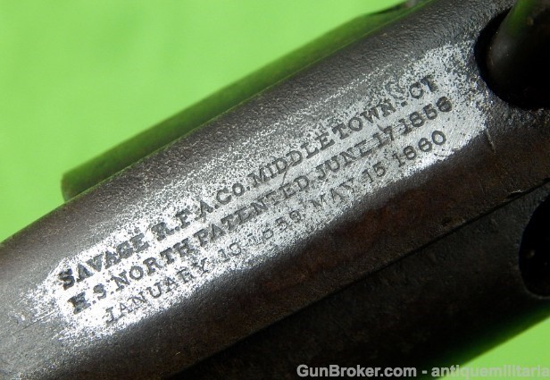 Civil War Savage Firearms Navy 36 Cal Revolver Gun-img-3