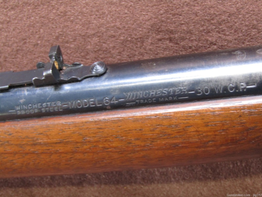 Winchester Model 94 Action/64 Barrel 30 WCF Lever Rifle Made 1922 C&R Okay-img-15