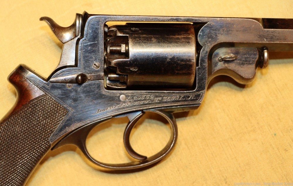 Rare & Fine Confederate Beaumont Adams Model 1854 Revolver-img-2
