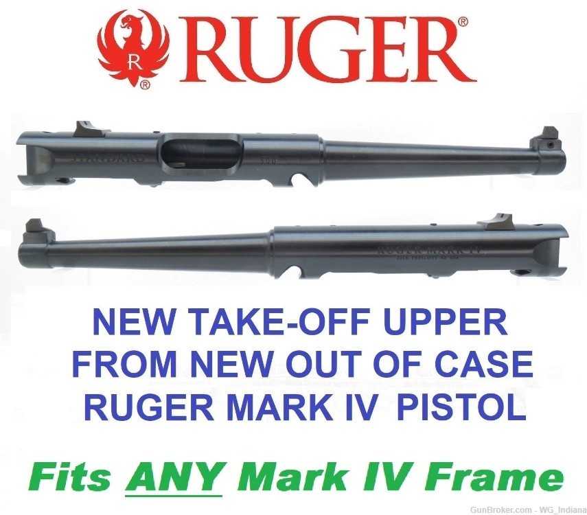 NEW Ruger Mark IV STANDARD Upper Model 40105 6" Thin Taper-img-0