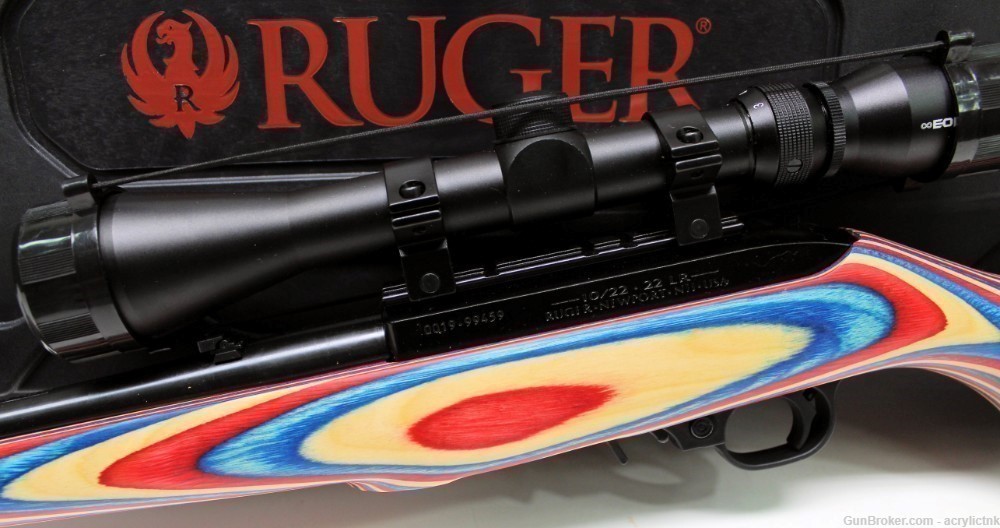 Ruger 10/22 Eagle Red White Blue Scope CA LEGAL FREE SHIPPING W/BUY IT NOW!-img-5