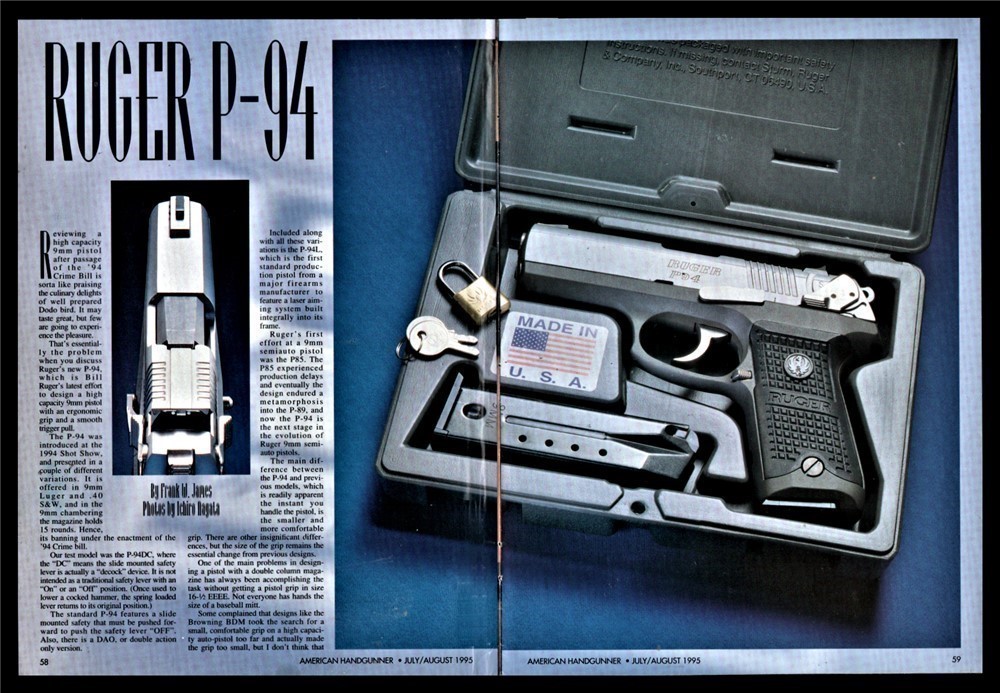 1995 RUGER P-94 Pistol 7-page Article-img-0