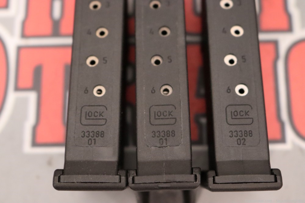 Lot O' Three (3) Glock G43 6rd 9mm Magazines (OEM)-img-5