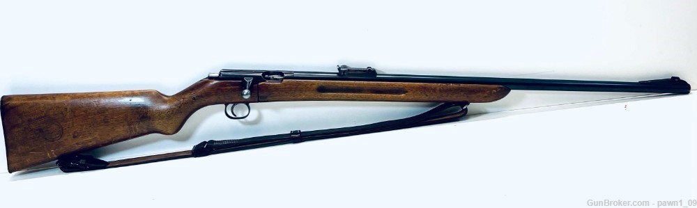 Mauser ES340 .22LR Single Shot Bolt Action Rifle W/Strap Wood/Blued-img-0